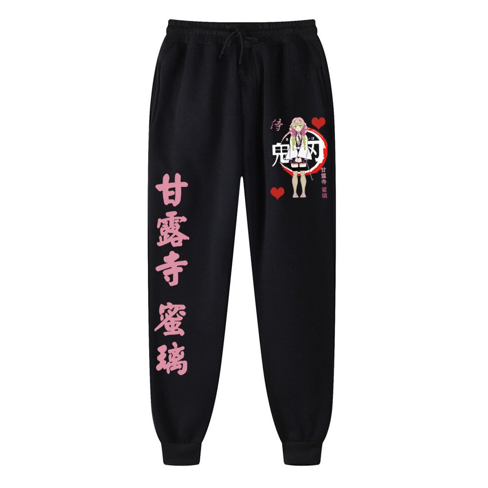 Demon Slayer Kimetsu No Yaiba Calça de moletom para meninos e meninas com  desenho animado de anime, 3, 160