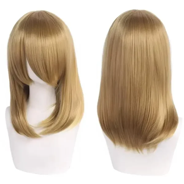 Peruca Wig Cosplay 40cm Média Preta - Imagem 24