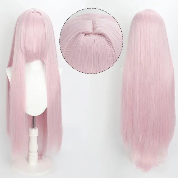 Peruca Cosplay Wig 80cm Longa e Lisa Cinza Prata - Imagem 28