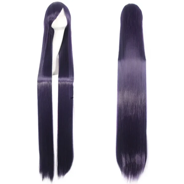 Wig Peruca Cosplay lisa longa 100cm 1 metro lisa Loira Amarela - Imagem 9