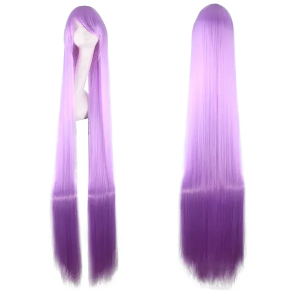 Wig Peruca Cosplay lisa longa 100cm 1 metro lisa Loira Amarela - Imagem 4