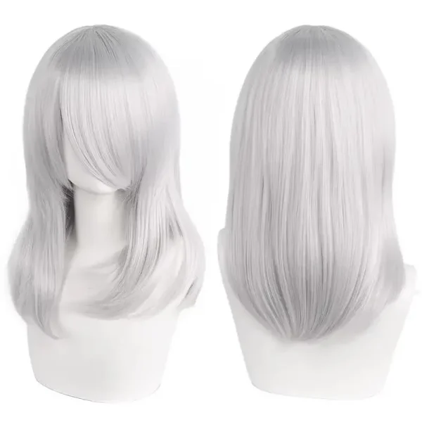 Peruca Wig Cosplay 40cm Média Preta - Imagem 5