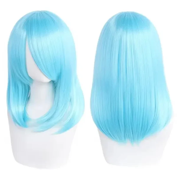 Peruca Wig Cosplay 40cm Média Preta - Imagem 7