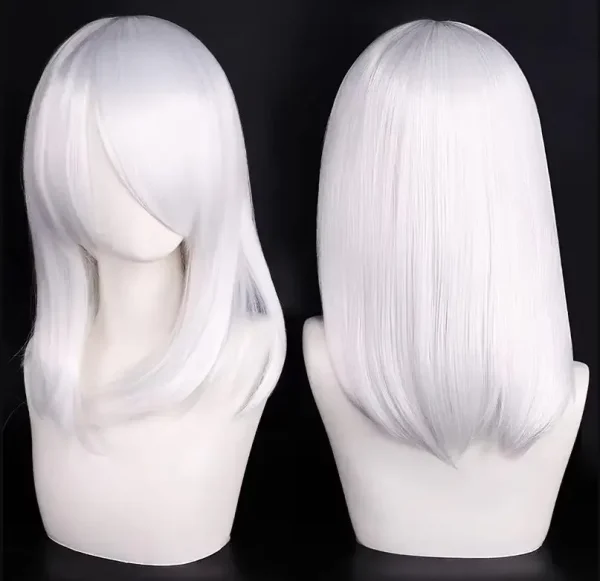 Peruca Wig Cosplay 40cm Média Preta - Imagem 2