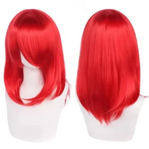 Peruca Wig Cosplay 40cm Média Vermelha