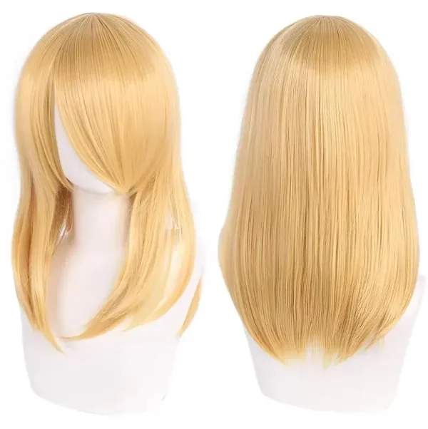 Peruca Wig Cosplay 40cm Média Preta - Imagem 8
