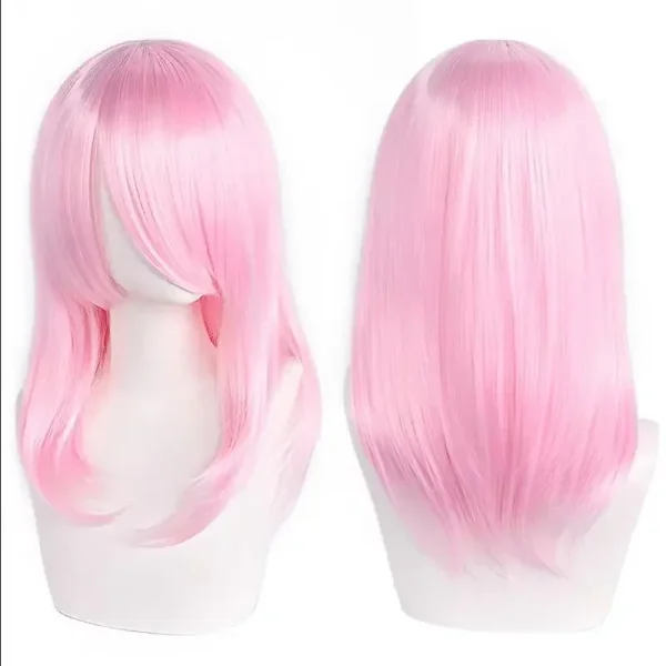 Peruca Wig Cosplay 40cm Média Preta - Imagem 13