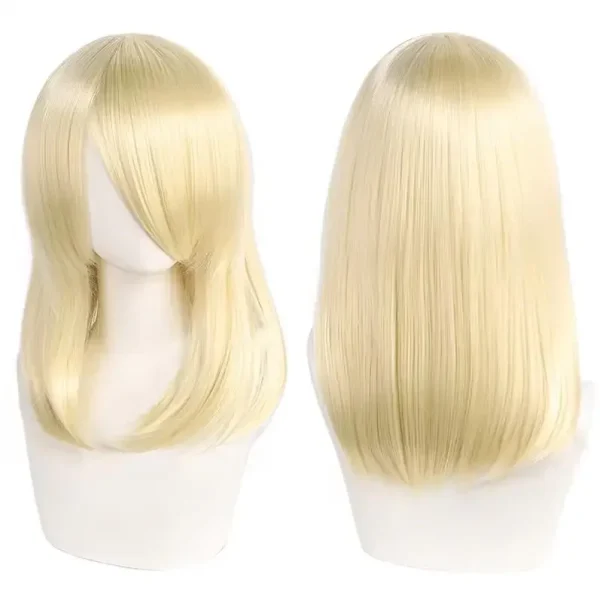 Peruca Wig Cosplay 40cm Média Preta - Imagem 21