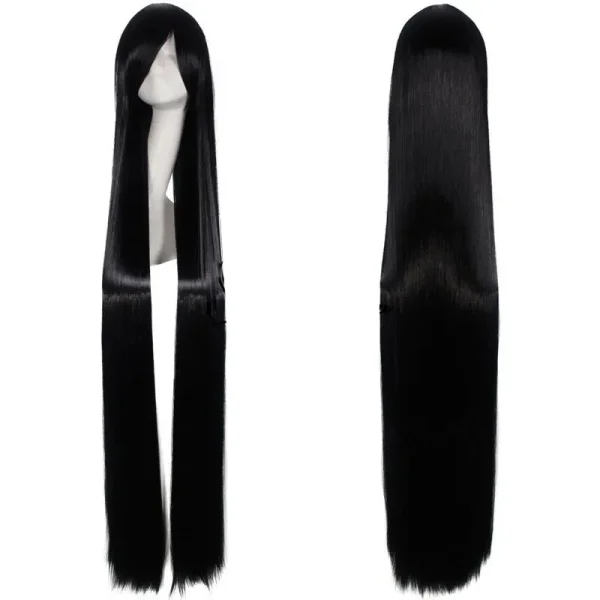 Wig Peruca Cosplay lisa longa 100cm 1 metro lisa Loira Amarela - Imagem 8