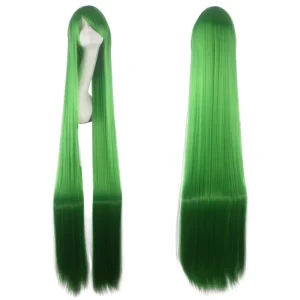 Wig Peruca Cosplay C.C. lisa longa 100cm 1 metro lisa Verde C.C.