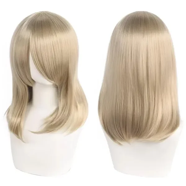 Peruca Wig Cosplay 40cm Média Preta - Imagem 18