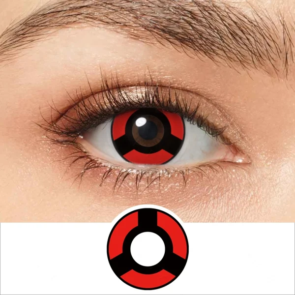 Lente de Contato Sharingan Mangekyou Sasuke Cosplay - Imagem 9