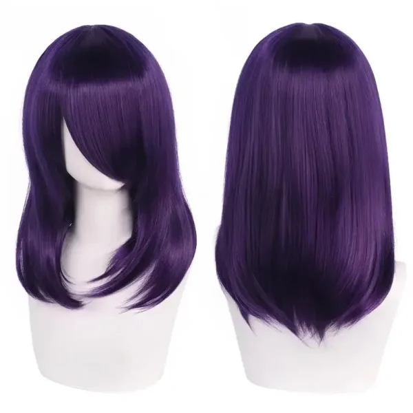 Peruca Wig Cosplay 40cm Média Preta - Imagem 31