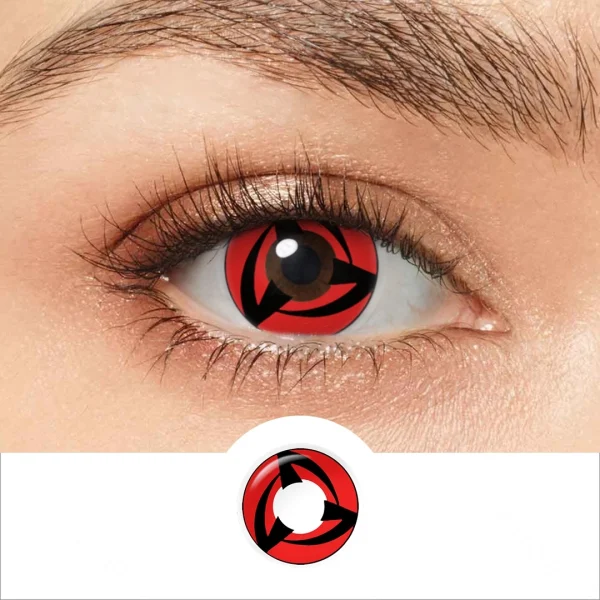 Lente de Contato Sharingan Mangekyou Sasuke Cosplay - Imagem 11