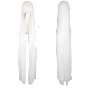 Wig Peruca Cosplay lisa longa 100cm 1 metro lisa Branca