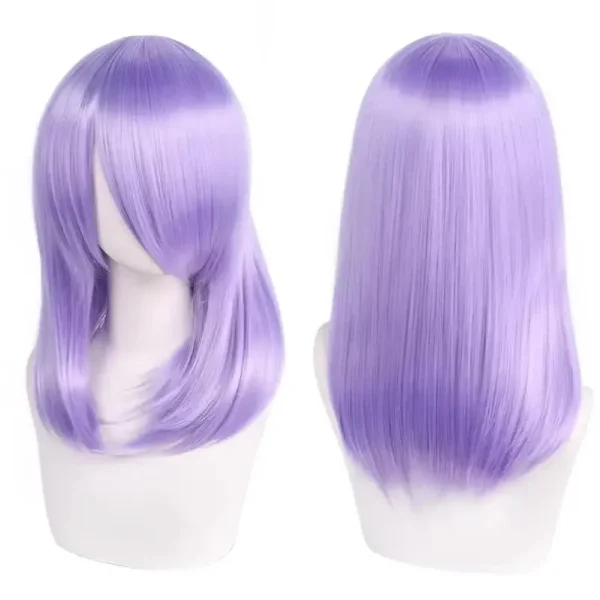 Peruca Wig Cosplay 40cm Média Preta - Imagem 22