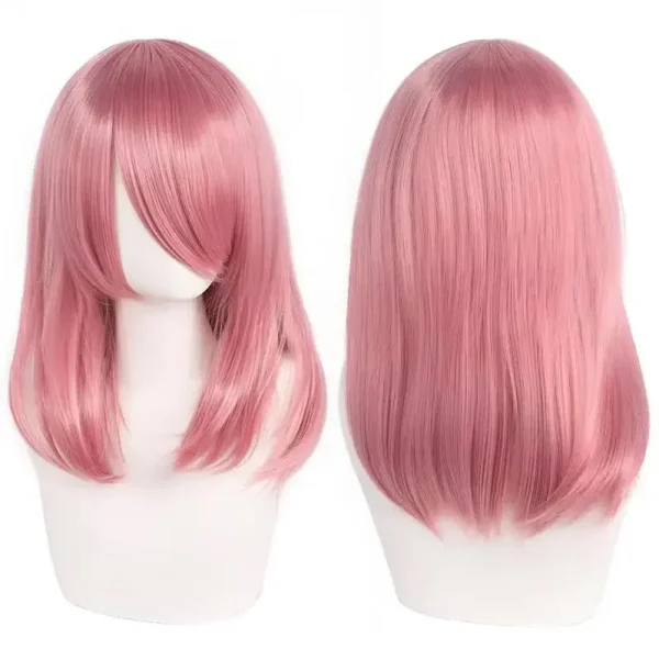 Peruca Wig Cosplay 40cm Média Preta - Imagem 14