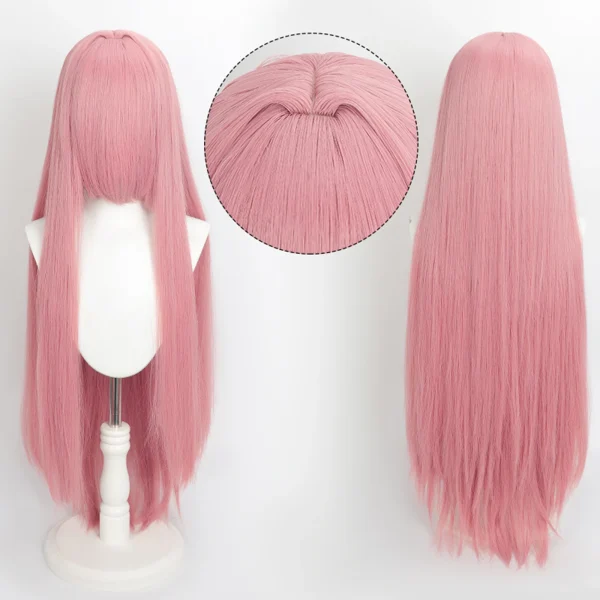 Peruca Cosplay Wig 80cm Longa e Lisa Cinza Prata - Imagem 11