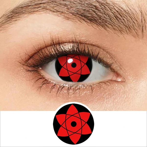 Lente de Contato Sharingan Mangekyou Sasuke Cosplay - Imagem 6