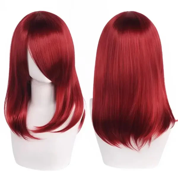 Peruca Wig Cosplay 40cm Média Preta - Imagem 16