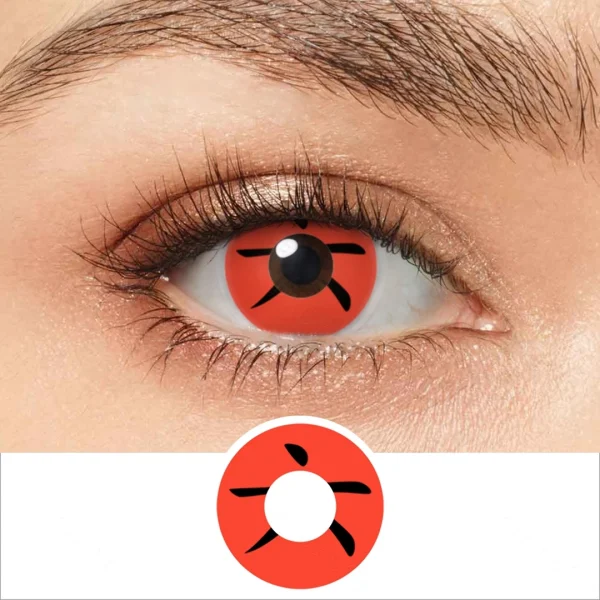 Lente de Contato Sharingan Mangekyou Sasuke Cosplay - Imagem 4
