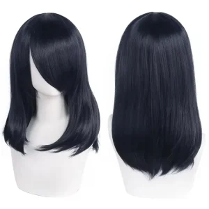 Peruca Wig Cosplay 40cm Média Preta