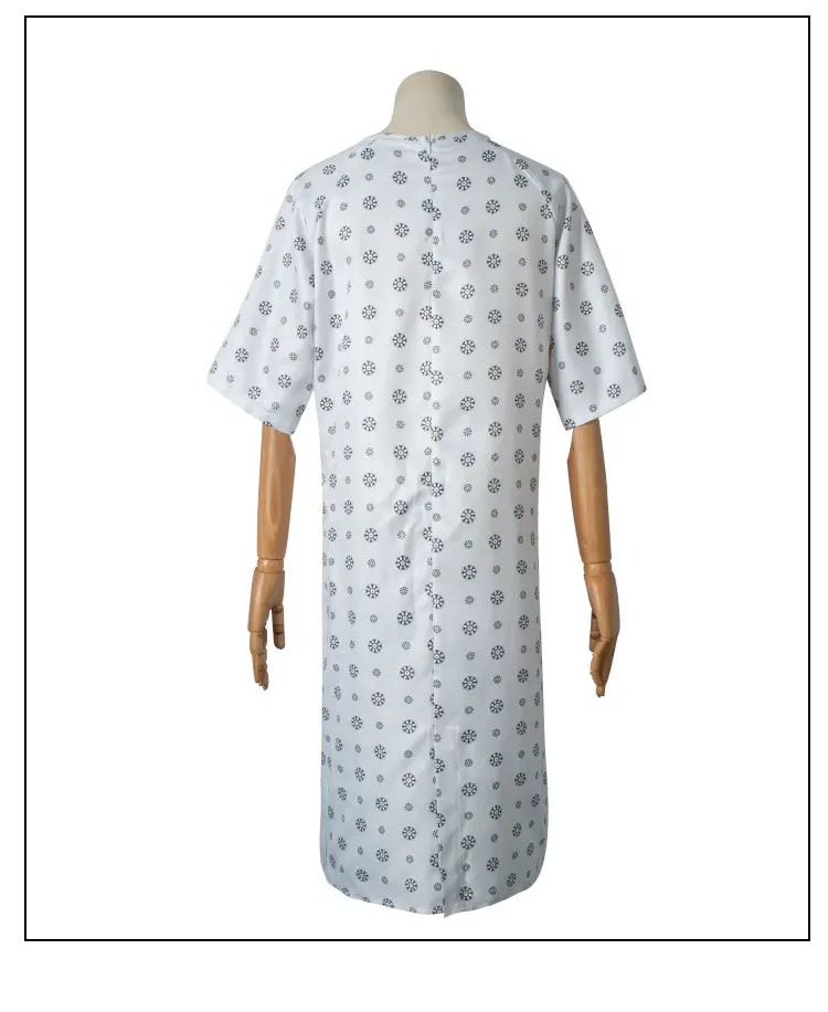 Costas do vestido de laboratório do cosplay da Eleven, de Stranger Things