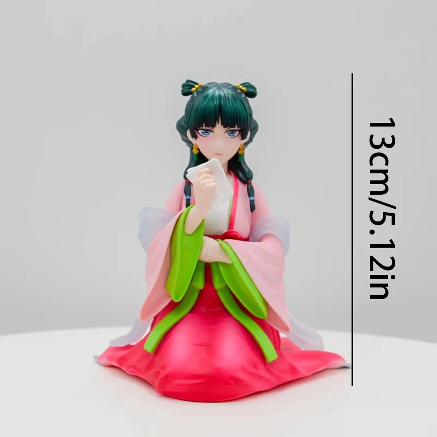Figure da Maomao em PVC com régua indicando 13 cm de altura, Diários de uma Apotecária