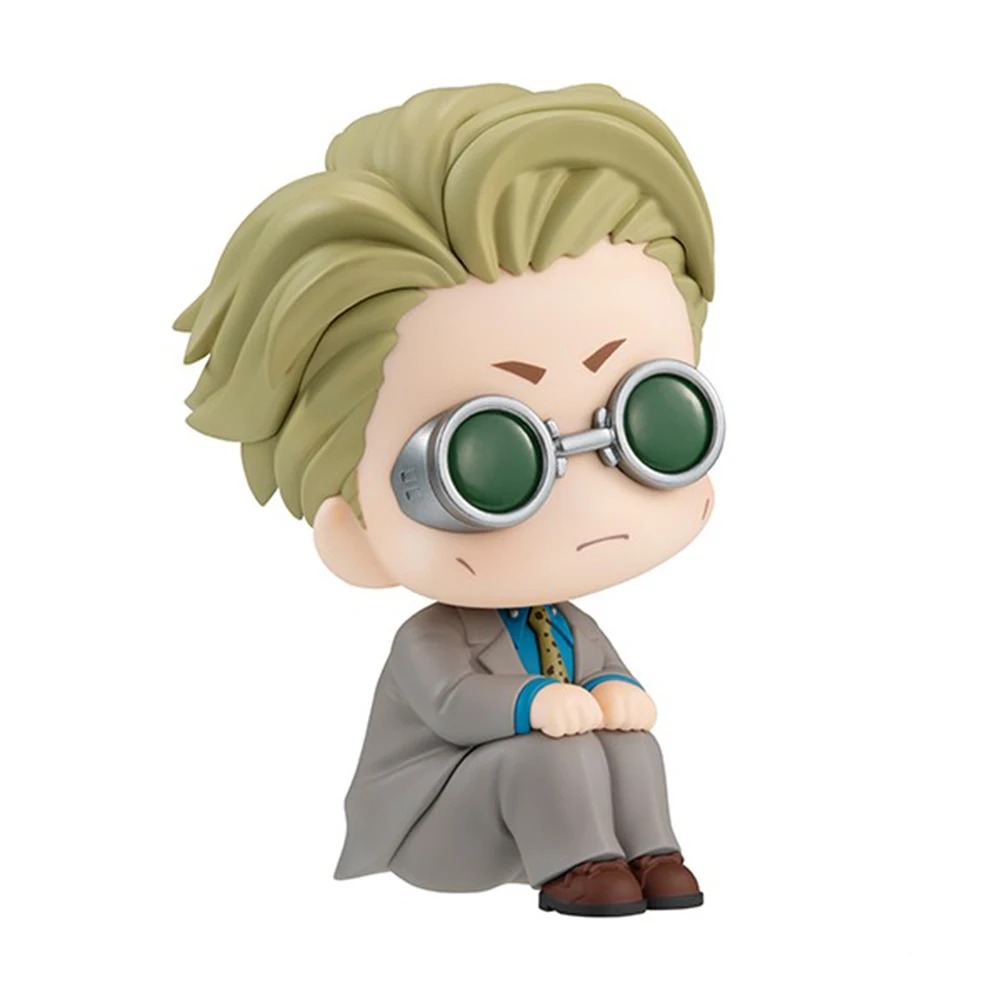 Figure chibi do Nanami, de Jujutsu Kaisen, vista de três quartos com cabelo loiro e óculos escuros