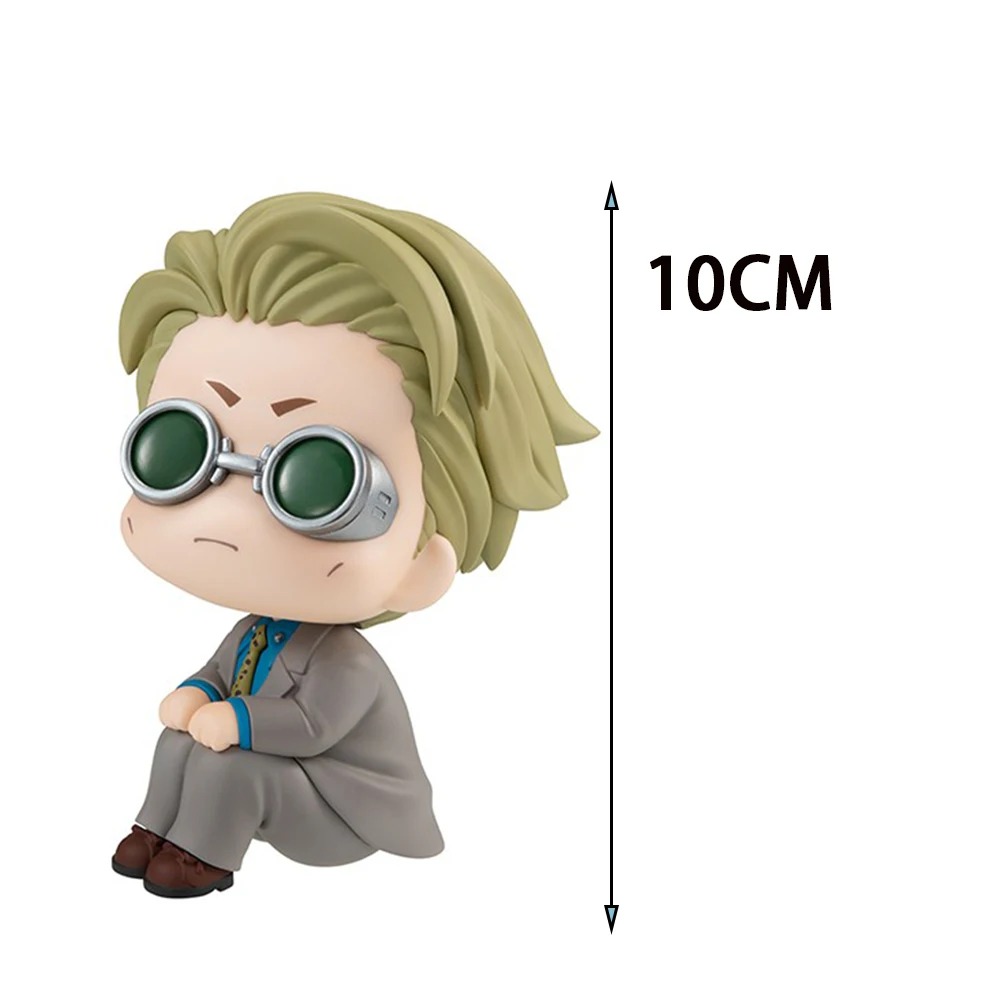 Figure do Nanami Kento sentado, com a indicação de 10 cm de altura, de Jujutsu Kaisen
