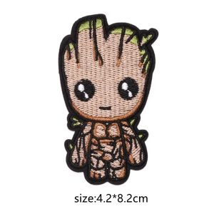 Patch bordado do Bebê Groot, de Guardiões da Galáxia, em pé, com 4,2 x 8,2 cm
