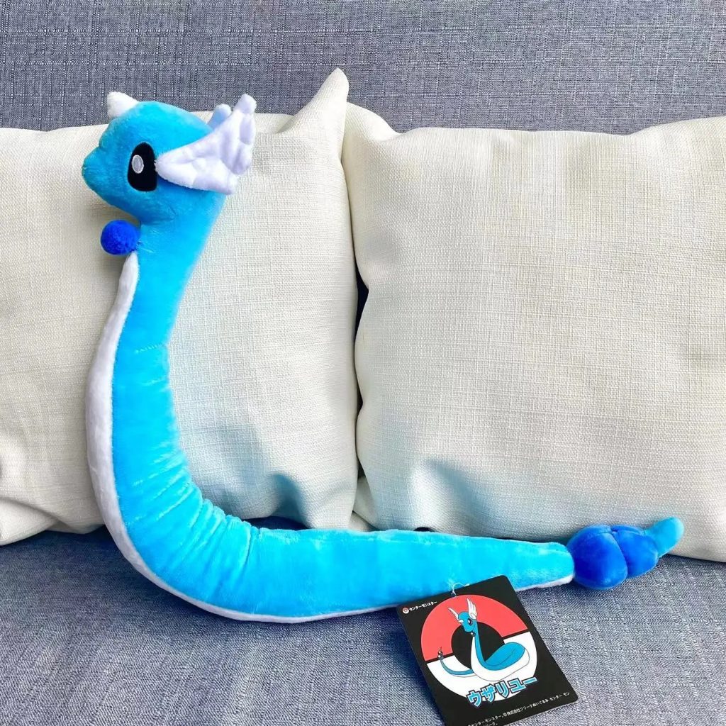 Pelúcia Dragonair Pokémon: azul, 65 a 70 cm | Loja Cosplay