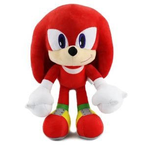 Pelúcia do Knuckles, o equidna vermelho com luvas brancas grandes, da série Sonic