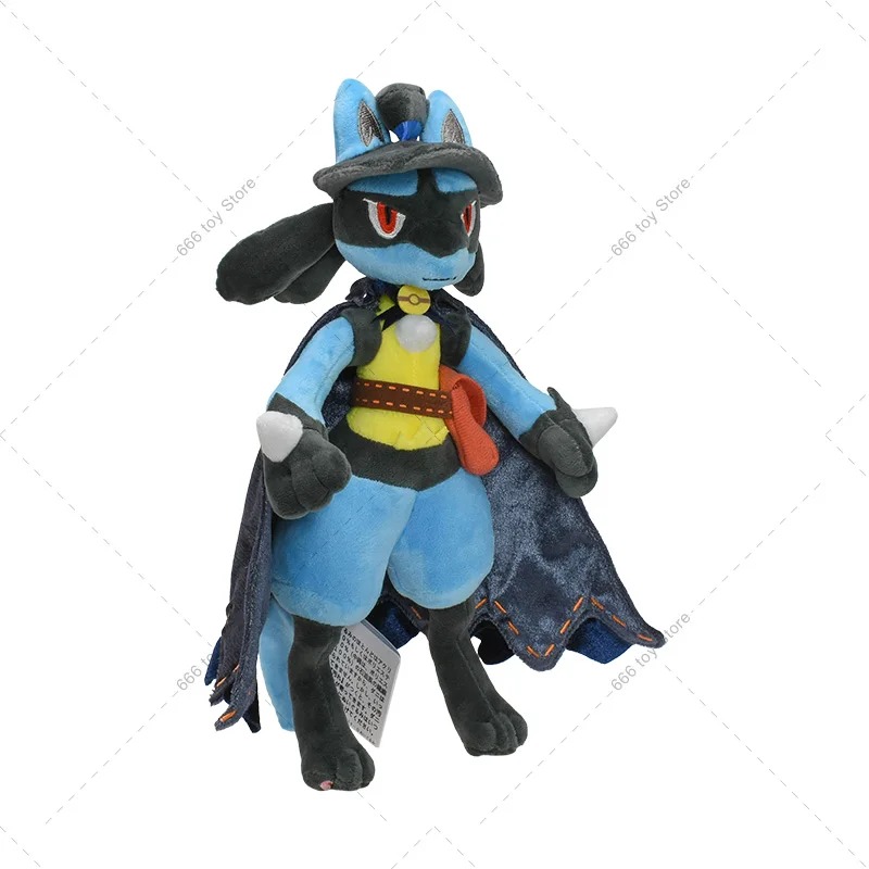 Pelúcia do Riolu com chapéu preto e capa, de Pokémon